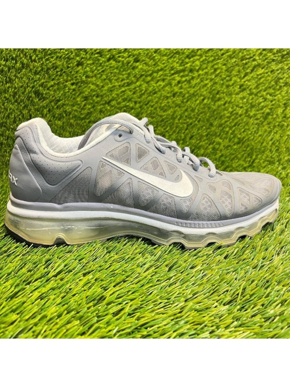 Nike Air Max+ 2011 Stealth Womens Size 8.5 Gray Athletic Running Shoes Sneakers
